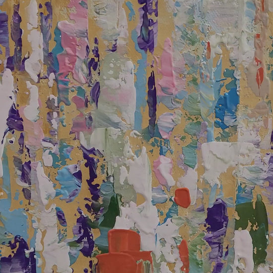 abstract painting, impasto art, oil painting, modern art, contemporary wall decor, textured painting, vibrant abstract, thick paint strokes, palette knife art, artistic expression, fine art, statement piece, bold wall art, modern interior decor, creative art, colorful abstract, unique home decor, handcrafted art, texture art, floral abstract, explosion of color, gift for art lovers, artistic home decor