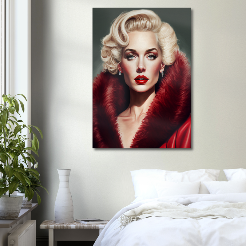 Luxury Marilyn Monroe - Iconic Pop Art Canvas Print - Large Stretched Printed Canvas - Modern Art Canvas Print