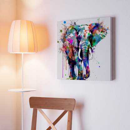 Colorful Abstract Elephant - Stretched Printed Canvas - Modern Wall Art Print {{ shop_name }}Prints Abstract Elephant animal painting animal pictures canvas print canvas wall art colorful wall art Elephant Art elephant painting elephant pop art giclée prints graffiti art print graffiti canvas graffiti canvas art graffiti elephant art graffiti elephant print large canvas print modern art print print on canvas ready to hang canvas stretched canvas art wall art prints