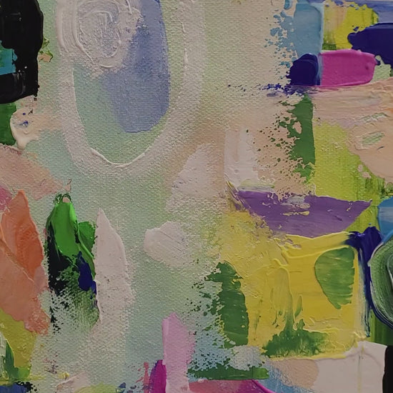 abstract painting, impasto technique, modern art, contemporary art, original artwork, vibrant colors, wall art, oil painting, canvas art, textured art, home decor, bold colors, interior design, expressionist art, handmade, palette knife painting, art collector, unique gift, colorful abstract, fine art