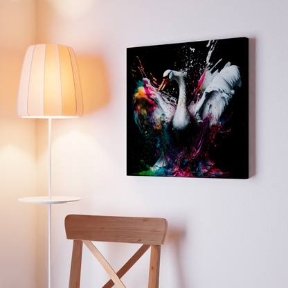 Stretched Printed Canvas / White Swan / Unique Wall Art Print {{ shop_name }}Prints animal painting animal pictures canvas art canvas print canvas wall art colorful swan art colorful wall art giclée prints graffiti art print graffiti canvas graffiti canvas art large canvas print large wall art modern art print modern print art pop art print print on canvas ready to hang canvas street art on canvas stretched canvas art swan art print swan painting wall art prints